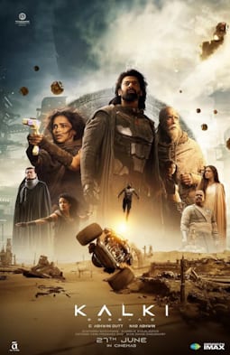The theatrical release poster for Kalki 2898 AD.