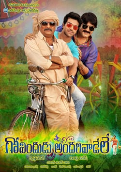 govindudu andarivadele theatrical poster