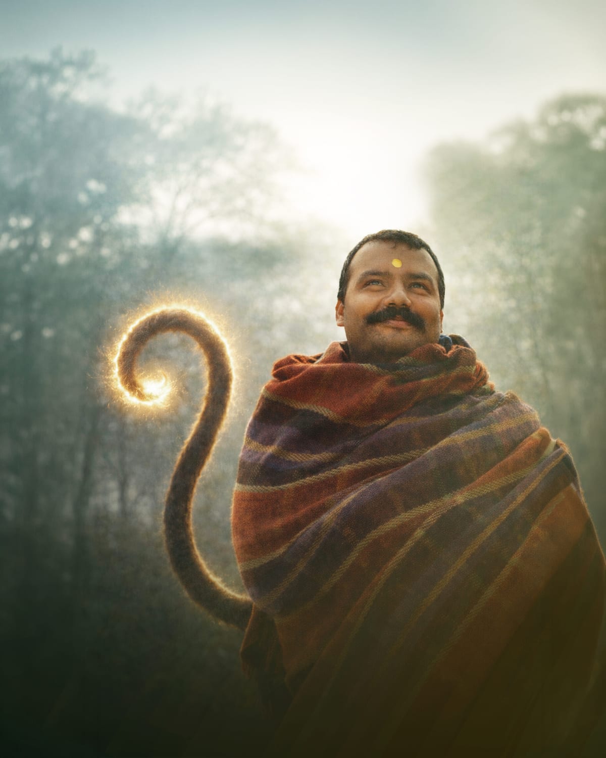 Telugu release artwork for the biographical drama Hanuman Ansh